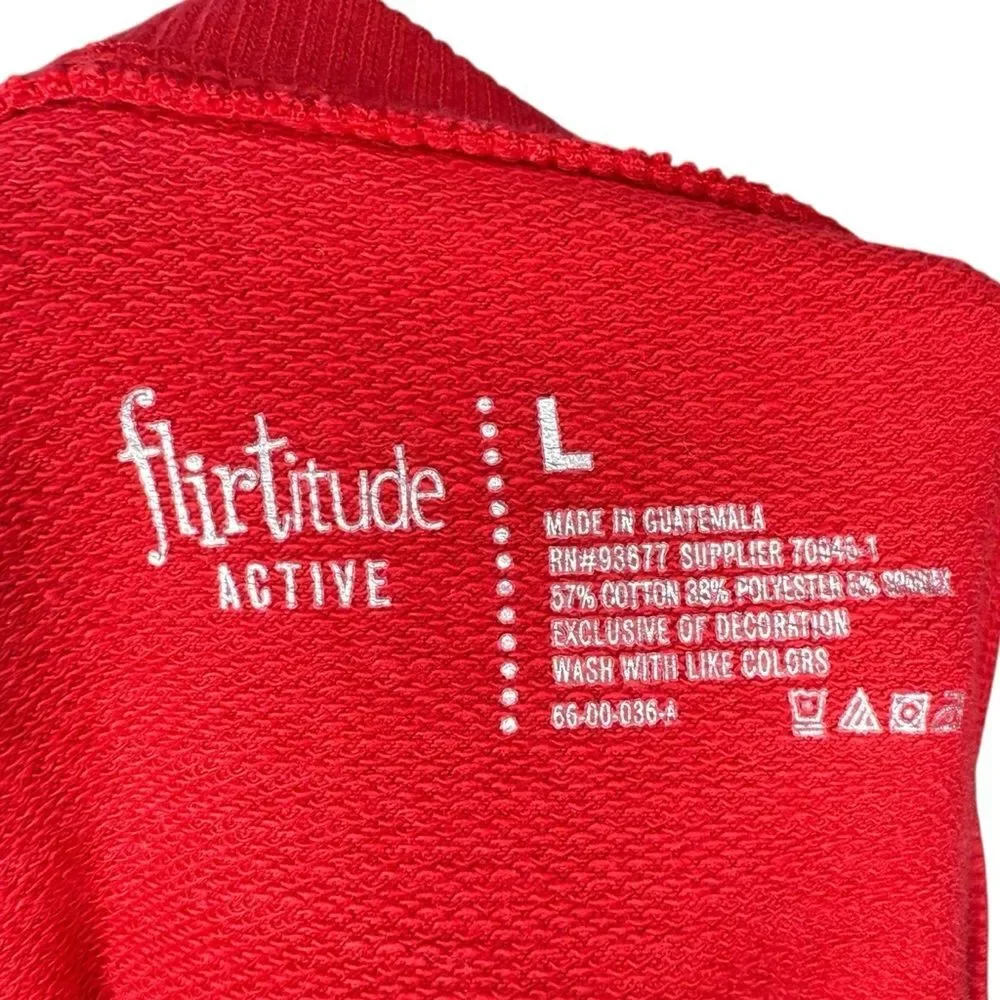 ▪️|EUC| FLIRTITUDE 1982 NYC Logo Pullover Crop Sweatshirt